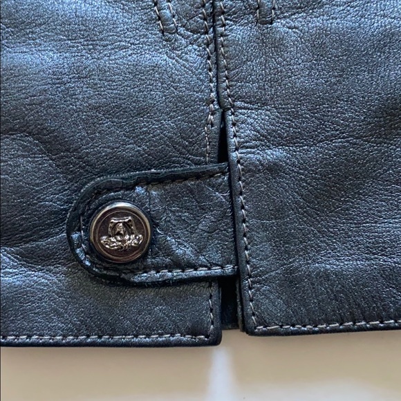 VERSACE Vintage Metallic Leather Gloves - Picture 5 of 12
